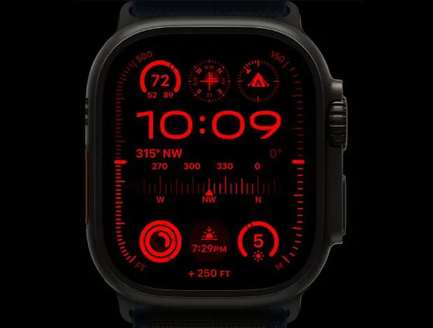 Apple Watch Ultra 2 GPS + Cellular 49mm Titânio c/ Bracelete Ocean Band  Azul - MREG3PO/A