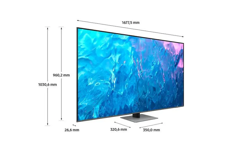 Telewizor Samsung QE75Q77CAT 75 QLED 4K 120Hz Tizen HDMI 2.1 DVB-T2 -  Opinie, Cena - RTV EURO AGD