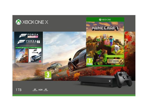 Microsoft Xbox One X 1tb Forza Horizon 4 Forza Motorsport 7 Minecraft Master Pack Najlepsza Cena Opinie Sklep Online Neonet