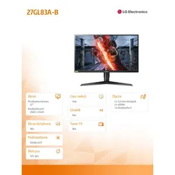 Monitor Lg 27 27gla B Czarny Najlepsza Cena Opinie Sklep Online Neonet