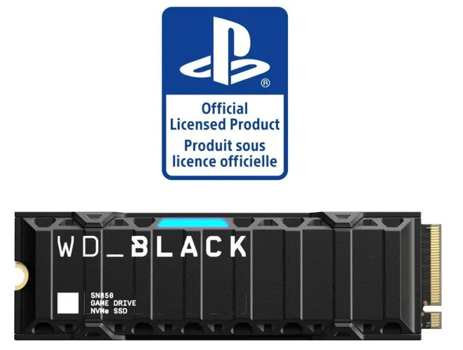Disque dur SSD pour PS5 - WD_BLACK SN850 2TB NVMe SSD - Sous Licence  Officielle pour PS5 consoles - jusqu'à 7000 Mo/s