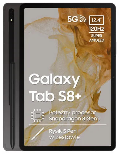 Galaxy Tab S8+ 5G graphite 128 GB