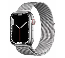 Apple Watch Series 7 (GPS + Cellular, 45 MM) Starlight Aluminum Case with  Starlight Sport Band (Renewed)