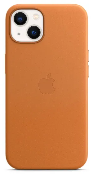 iphone golden brown leather case