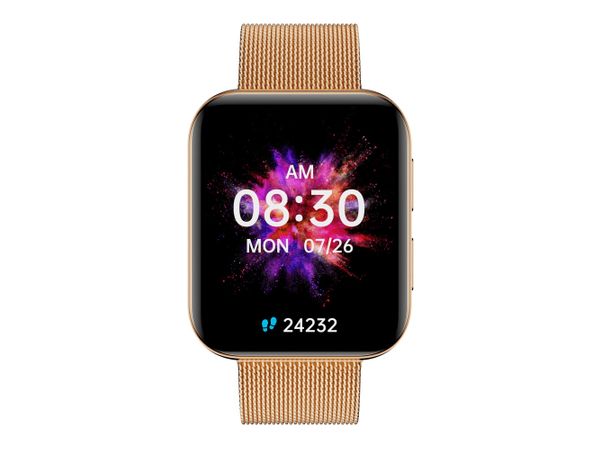 GARETT GRC MAXX Stalowy Złoty Smartwatch