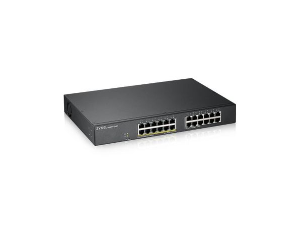 ZYXEL Przełącznik GS1900-24EP-EU0101F 24xGbE L2 12xPoE Rack 130W Switch