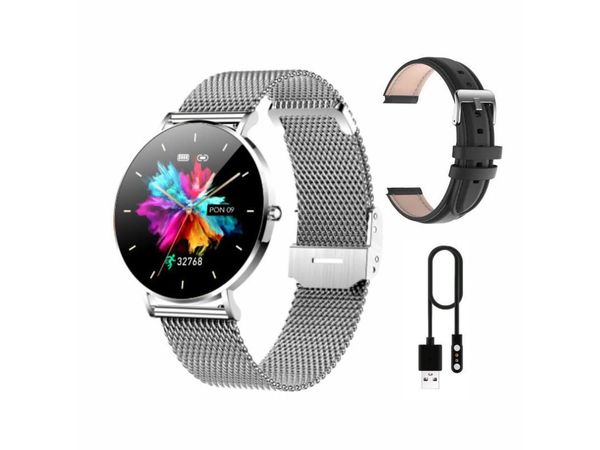 MANTA Alexa srebrny + pasek Smartwatch