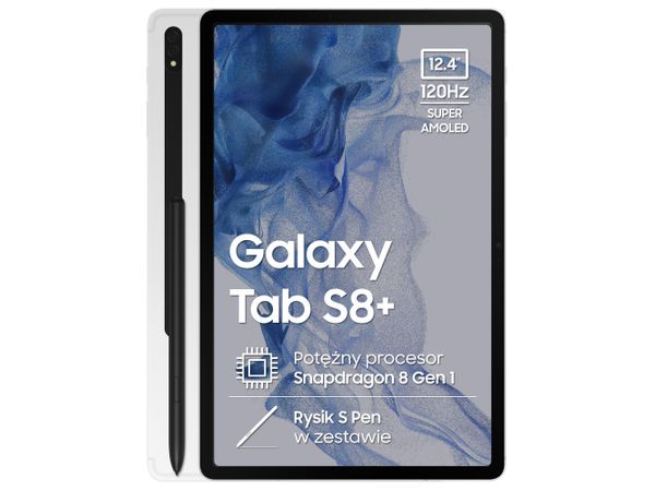 SAMSUNG Galaxy Tab S8+ (12,4", 8+256GB, S pen, WiFi) Tablet