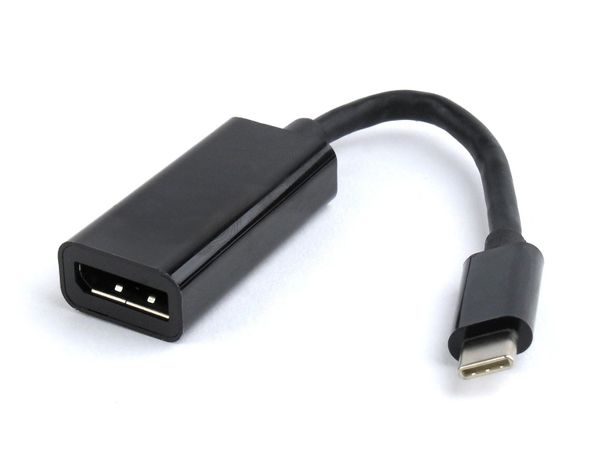 GEMBIRD Adapter USB Typ-C - DisplayPort Czarny A-CM-DPF-01