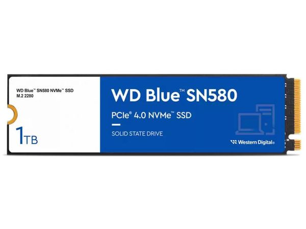 WD BLUE SN580 1TB PCIe 3.0 M.2 NVMe WDS100T3B0E