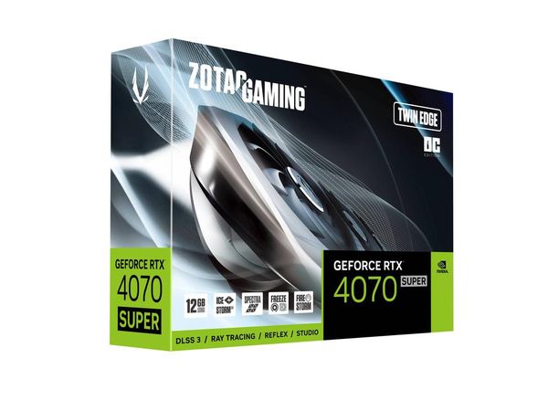 ZOTAC GeForce RTX 4070 SUPER TWIN EDGE OC 12GB GDDRX6 192bit ZT-D40720H-10M Karta graficzna