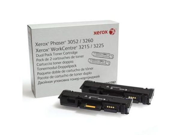 XEROX BLACK 2x3.0k do Phaser3052/3260 WC3215/3225 106R02782 dwupak Toner do drukarki