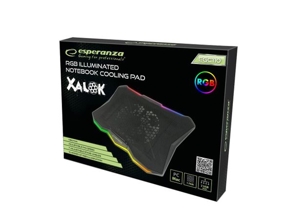 ESPERANZA Podstawka chłodząca gaming RGB Xalok EGC110 Podkładka chłodząca pod laptopa