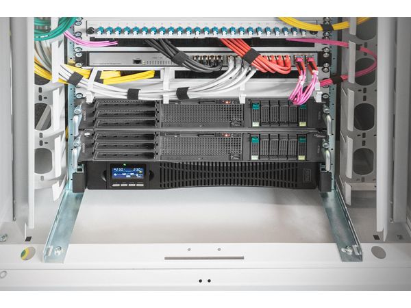 DIGITUS Zasilacz awaryjny Online Rack 19" LCD, 1000VA/1000W, 2x12V/9Ah, 8xC13, USB, RS232, RJ45 DN-170093 UPS