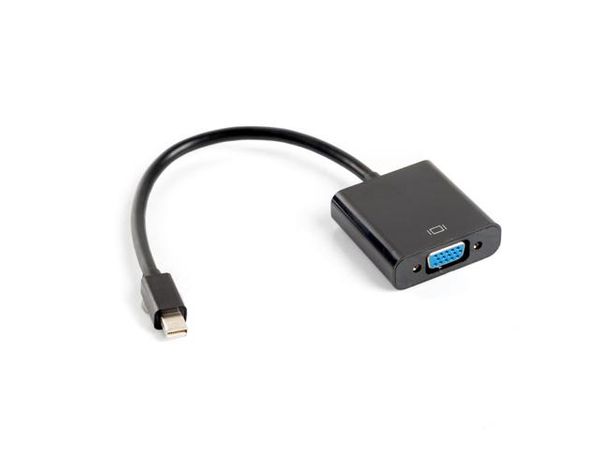 LANBERG Adapter mini DisplayPort (M) -> VGA (F) na kablu AD-0006-BK