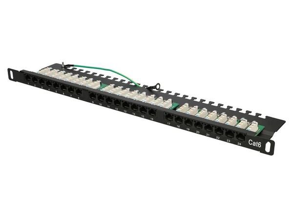 Extralink Patchpanel 24 porty 0.5U CAT6 UTP EX.9663