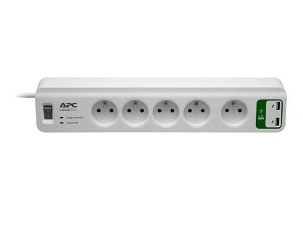 APC PM5U-FR Listwa Essential 5xFR + ładowarka 2xUSB 5V,2,4A Listwa zasilająca