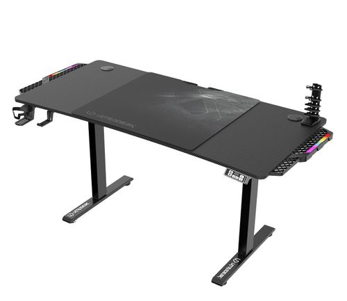 Ultradesk LEVEL V2 LED RGB (Czarne) (elektryczna regulacja)