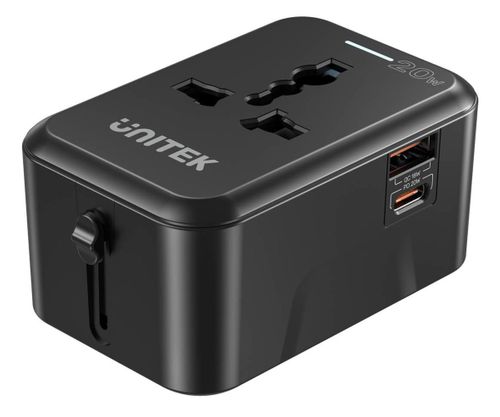 Unitek Ładowarka podróżna EU/US/UK/AUS PD 20 W