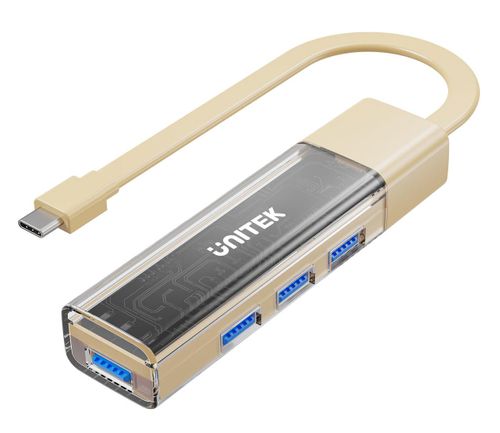 Unitek H1319ACL01 USB C/USB A 5Gbps 4x USB A Kremowy