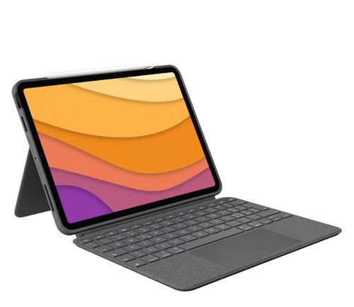 Logitech Combo Touch do iPada Air 11 cali (M2 & M3), iPada Air (4. i 5. generacji – 2020, 2022)(2024), QWERTY układ US international - Szary (920-0126
