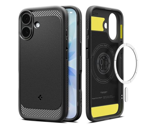 Etui SPIGEN Rugged Armor Mag MagSafe do Apple iPhone 17 Czarny mat
