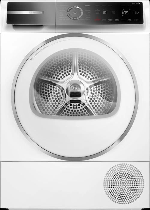 BOSCH Serie 8 WQB246CMPL 9 kg z pompą ciepła AutoDry SmartDry IronAssist Home Connect SelfCleaning Condenser