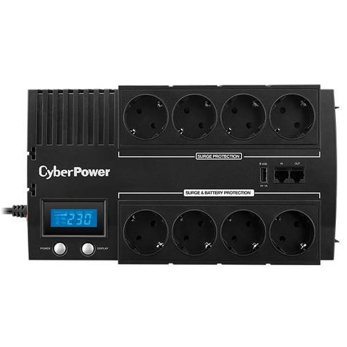 CYBERPOWER BR1200ELCD 720W/USB/AVR, 8 GNIAZD -4xUPS,4xLISTWA
