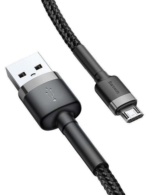 BASEUS USB-microUSB Cafule 1M czarno-szary