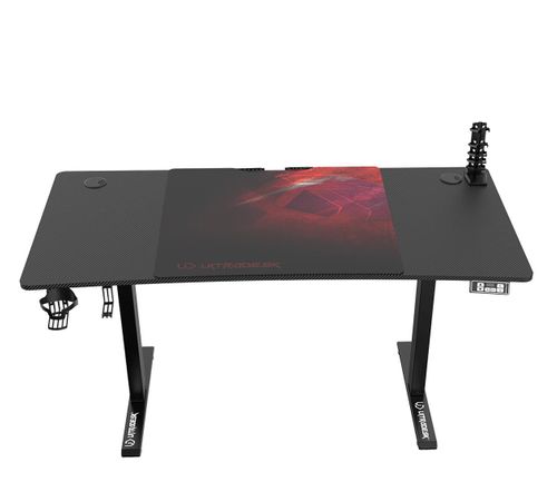 Ultradesk LEVEL V2 140cm Regulacja wysokości Czarno-czerwony
