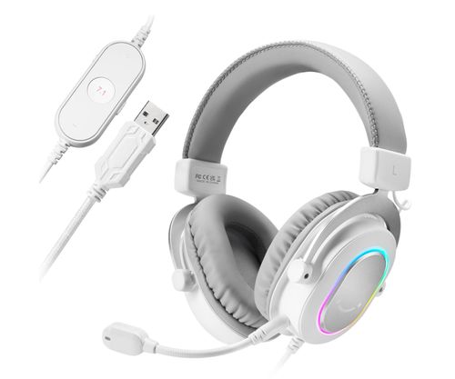 Słuchawki FIFINE AmpliGame H6 Nauszne, Dźwięk przestrzenny Biały