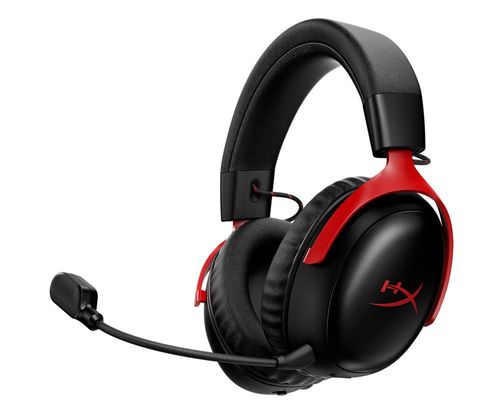 HyperX Cloud III S Wireless Nauszne Czarno-czerwony