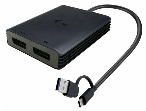 i-tec Adapter Video USB-A/USB-C Dual 4K/60 Hz DisplayPort