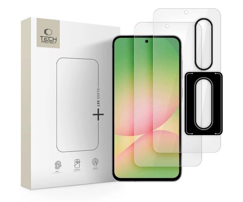 Szkło hartowane TECH-PROTECT Glass Set+ do Samsung Galaxy A36/A56 5G Przezroczysty