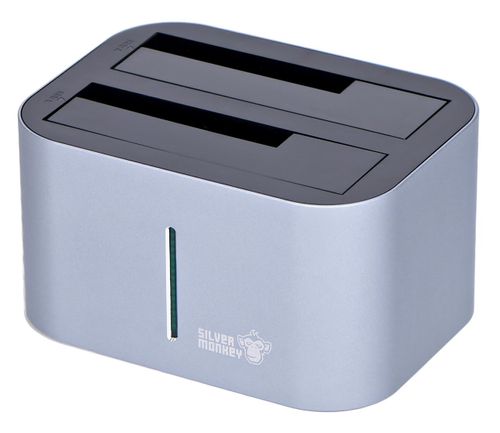 SILVER MONKEY Stacja dokująca 2x HDD 2.5"/3.5" DC-001-SM