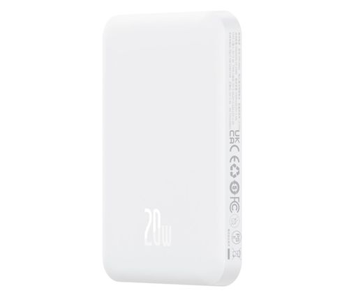 Powerbank BASEUS Magnetic Mini 5000 mAh 20W Biały