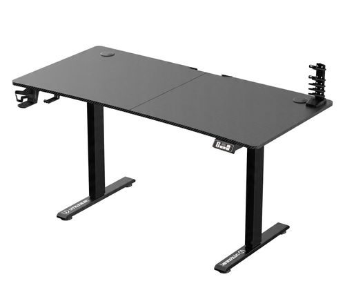 Ultradesk LEVEL V2 bez podkładki 140cm Regulacja wysokości Czarny