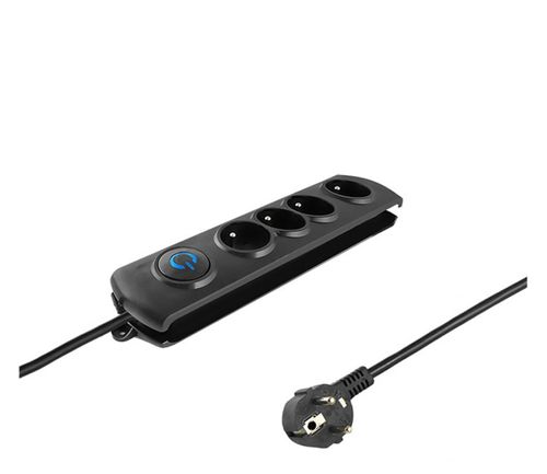 Listwa QOLTEC 50105 (2.5 m) Czarny