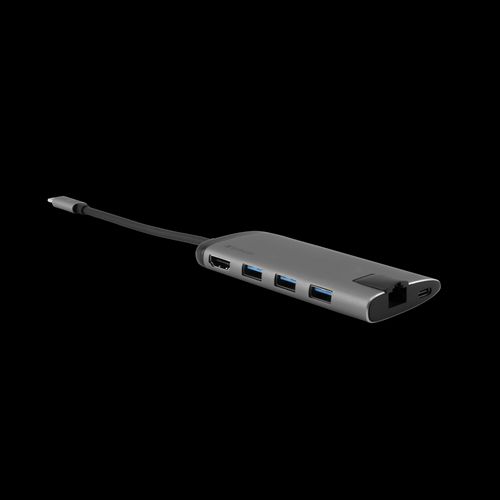 VERBATIM USB-C - 3x USB 3.0, USB-C 3.1, HDMI 4K, RJ45, SD/micro SD