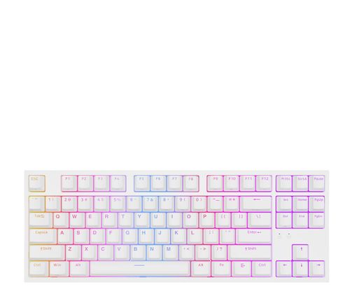 Klawiatura Genesis Thor 404 TKL biała RGB Kailh Box Brown V2