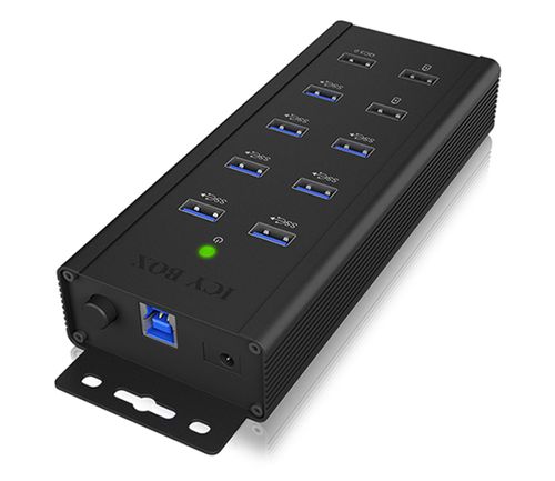 ICY BOX HUB USB-B - 10x USB-A (7x USB 3.2 Gen1) IB-HUB1703-QC3