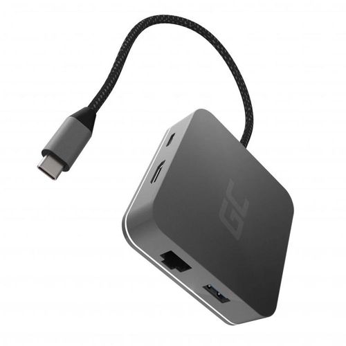 GREENCELL HUB USB-C 6w1 (USB 3.0 HDMI Ethernet USB-C)