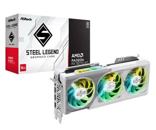 Karta graficzna ASROCK Radeon RX 9070 XT Steel Legend 16GB