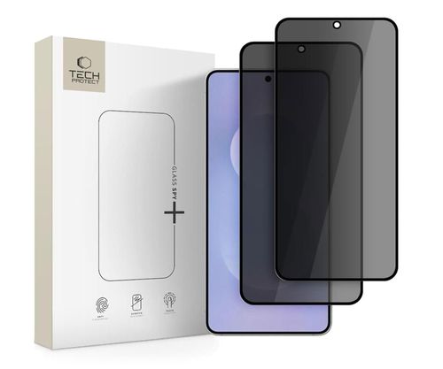 Szkło prywatyzujące TECH-PROTECT Glass Spy+ do Samsung Galaxy S25 Edge Privacy (2 szt.)