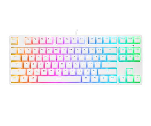 Rampage KB-R136 Ghost Huano Red Switch Biały