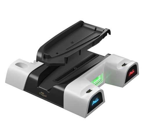 FroggieX FX-P5-C4-W chłodząca i ładująca do PS5 Slim