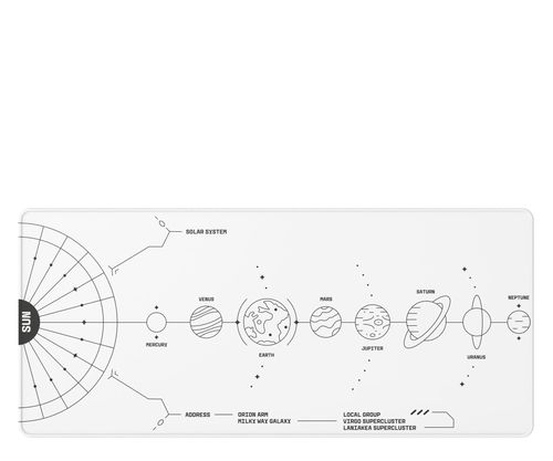 DARK PROJECT Gaming Mousepad Terra Nova White XL DPMP_NOVA_WHITE_XL