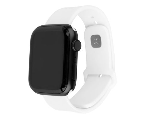 Apple Fixed silicone smartwatch strap Watch 42 / 44 / 45 mm, white
