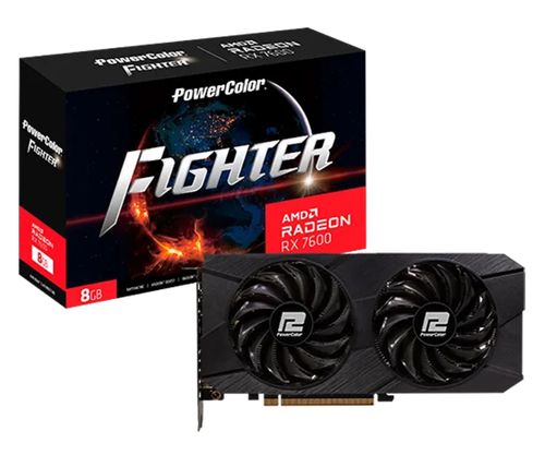 POWERCOLOR Radeon RX 7600 Fighter 8GB V2 GDDR6 RX 7600 8G-F/V2