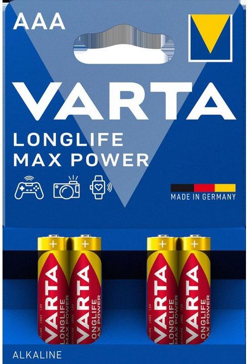 Baterie AAA LR3 VARTA Longlife Max Power (4 szt.)